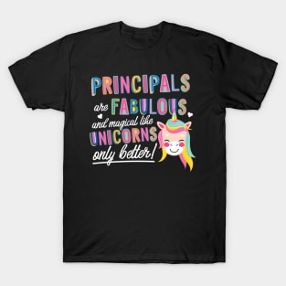 Principals are like Unicorns Gift Idea T-Shirt